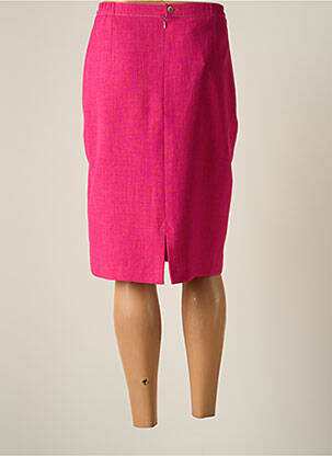 Jupe mi-longue taille normale rose JUMFIL femme