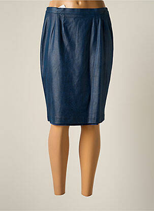 Jupe mi-longue stretch bleu JUMFIL femme