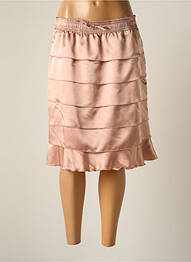 Jupe mi-longue taille normale rose JUMFIL femme