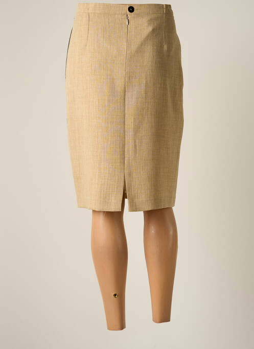 Jupe mi-longue beige JUMFIL pour femme