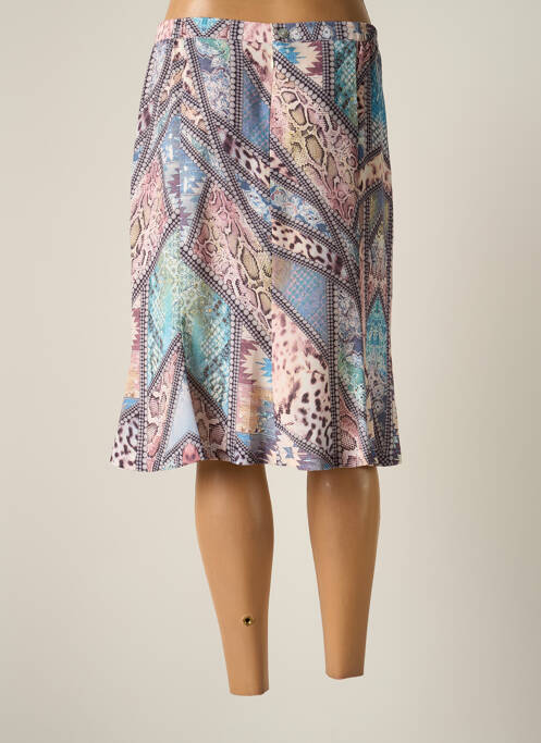 Jupe mi-longue bleu JUMFIL pour femme