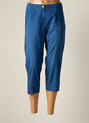 Pantacourt tissage popeline taille normale bleu JUMFIL femme