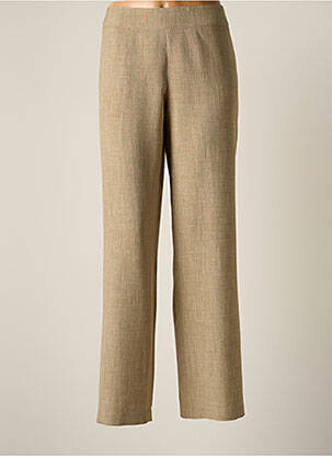 Pantalon droit taille élastique taille normale beige JUMFIL femme