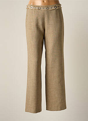 Pantalon droit taille normale taille normale beige JUMFIL femme