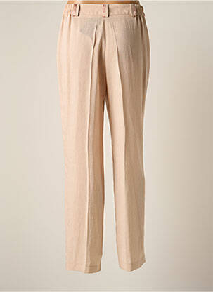 Pantalon droit tissage crêpe taille normale rose JUMFIL femme