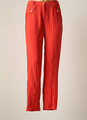 Pantalon slim taille élastique taille normale rouge JUMFIL femme