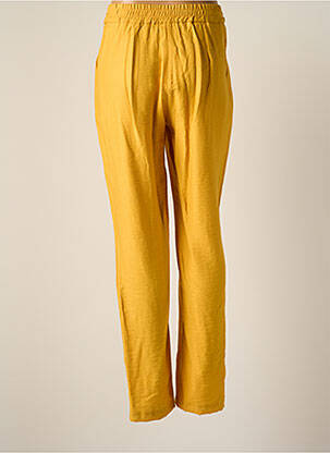 Pantalon slim taille élastique taille normale jaune JUMFIL femme