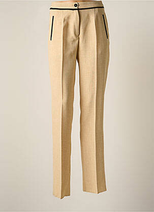 Pantalon slim taille élastique taille normale beige JUMFIL femme