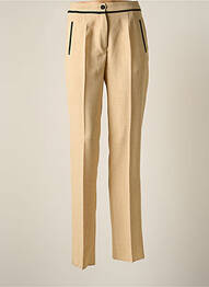 Pantalon slim taille élastique taille normale beige JUMFIL femme