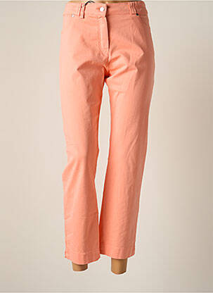 Pantalon 7/8 fermeture zippée sous rabat boutonné taille normale rose ANANKE femme