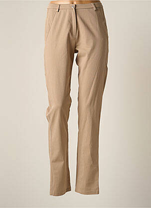 Pantalon slim taille normale taille normale beige MERI & ESCA femme