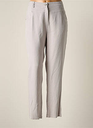 Pantalon droit taille élastique taille normale gris JUMFIL femme