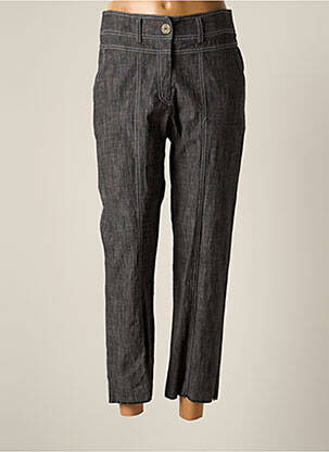 Pantalon 7/8 fermeture zippée sous rabat boutonné taille normale gris JUMFIL femme
