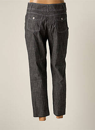 Pantalon 7/8 fermeture zippée sous rabat boutonné taille normale gris JUMFIL femme