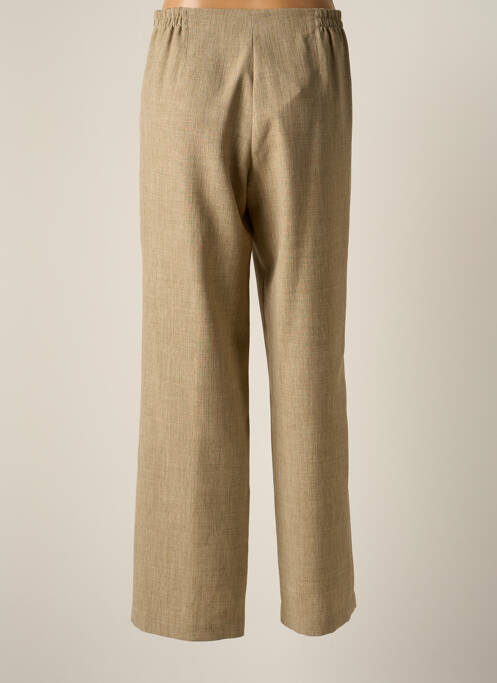 Pantalon droit taille élastique taille normale beige JUMFIL femme