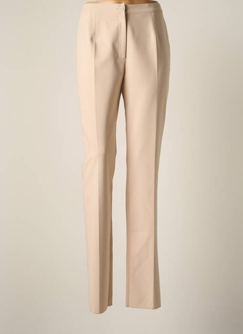 Pantalon slim taille élastique taille normale beige JUMFIL femme