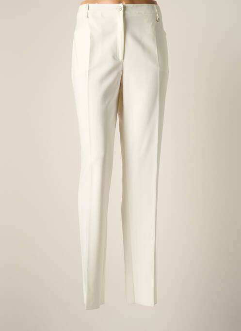 Pantalon slim taille élastique taille normale blanc JUMFIL femme