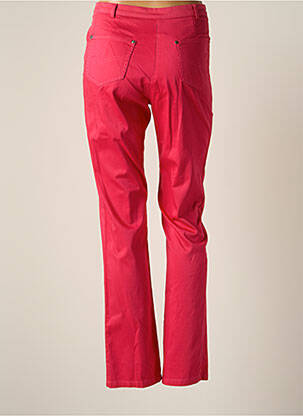 Pantalon droit stretch taille haute rose JUMFIL femme