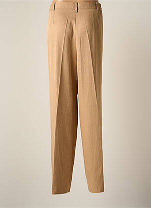 Pantalon droit taille haute taille haute beige JUMFIL femme