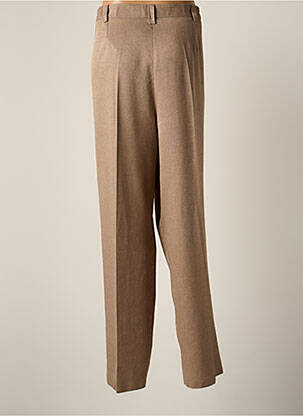 Pantalon droit taille haute taille haute beige JUMFIL femme