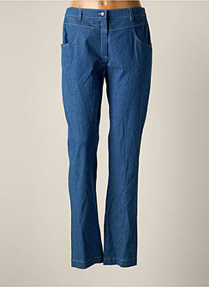 Pantalon droit stretch taille normale bleu JUMFIL femme