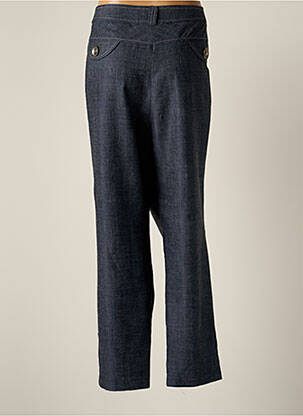 Pantalon droit taille haute taille haute bleu JUMFIL femme