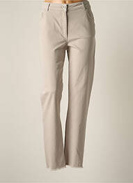 Pantalon slim stretch taille normale gris LAUREN VIDAL femme