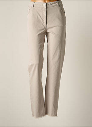 Pantalon slim stretch taille normale gris LAUREN VIDAL femme