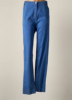 Pantalon droit stretch taille haute bleu JUMFIL femme