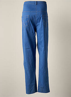Pantalon droit stretch taille haute bleu JUMFIL femme