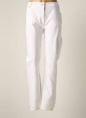 Jeans coupe slim blanc LAUREN VIDAL pour femme