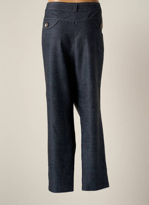 Pantalon droit taille haute taille haute bleu JUMFIL femme