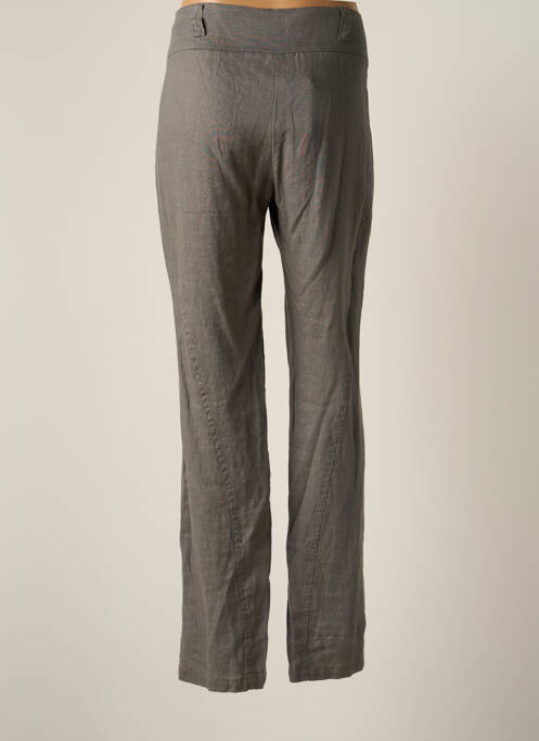 Pantalon droit gris LAUREN VIDAL pour femme