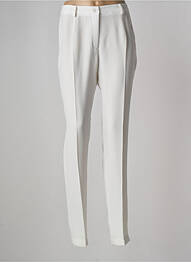 Pantalon slim taille élastique taille normale blanc JUMFIL femme