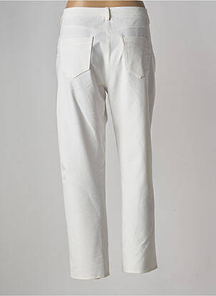 Pantalon 7/8 tissage popeline taille normale beige JUMFIL femme