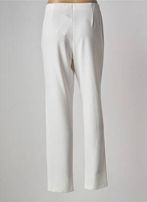 Pantalon slim taille élastique taille normale blanc JUMFIL femme