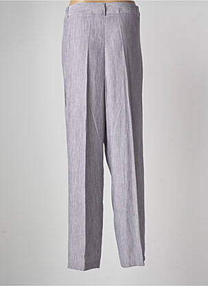 Pantalon droit tissage crêpe taille normale bleu JUMFIL femme