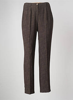 Pantalon slim taille haute taille haute marron JUMFIL femme