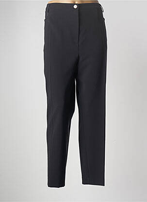 Pantalon droit tissage crêpe taille normale noir JUMFIL femme