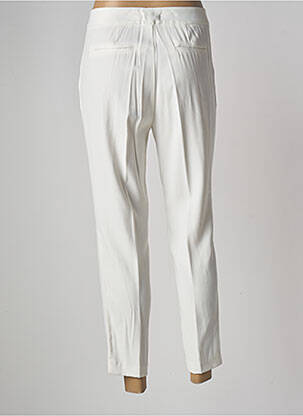 Pantalon 7/8 taille haute taille haute beige EVA KAYAN femme
