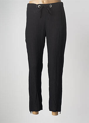 Pantalon 7/8 taille élastique taille normale noir MERI & ESCA femme