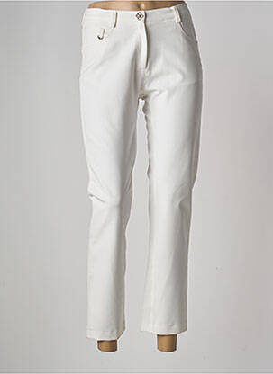Pantalon 7/8 taille haute taille haute beige JUMFIL femme