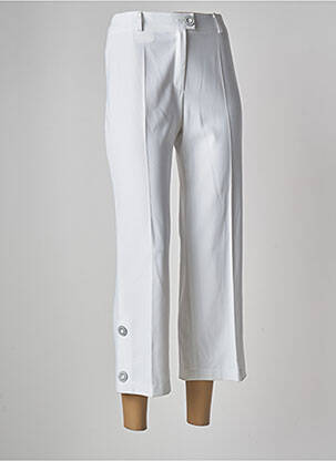 Pantacourt taille haute taille haute blanc JUMFIL femme
