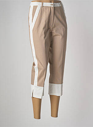Pantacourt taille haute taille haute marron MERI & ESCA femme