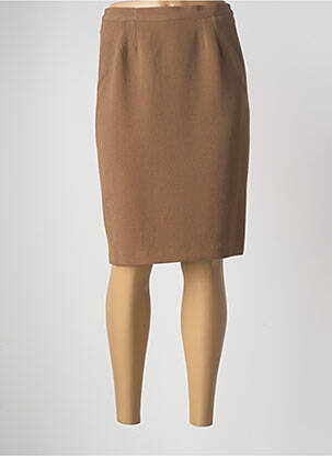 Jupe mi-longue marron JUMFIL femme