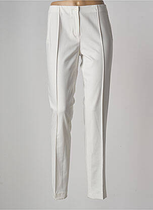 Pantalon slim blanc BRUNO SAINT HILAIRE pour femme