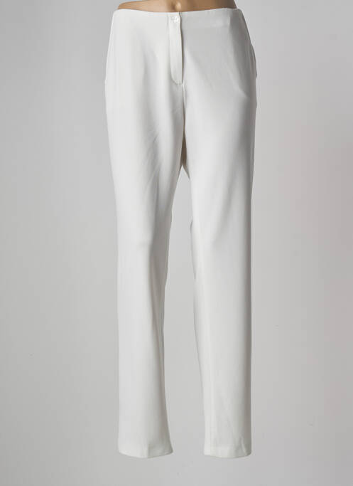Pantalon slim taille élastique taille normale blanc JUMFIL femme