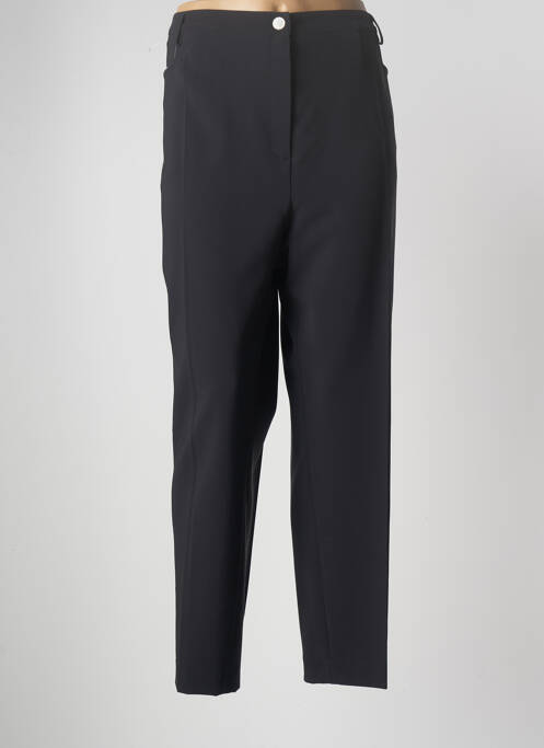 Pantalon droit tissage crêpe taille normale noir JUMFIL femme