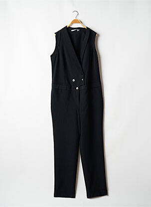 Combi-pantalon fermeture boutonnée sur le devant sans manche noir LAUREN VIDAL femme