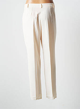 Pantalon droit tissage crêpe taille normale beige JUMFIL femme